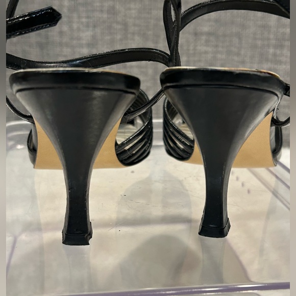 The 9.2.5 Collection black heels with ankle straps. Size 8 1/2 Wide - Picture 5 of 10